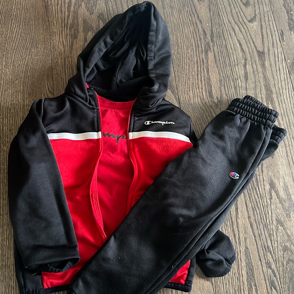 4T Champion Tshirt, Jacket, and pants set
